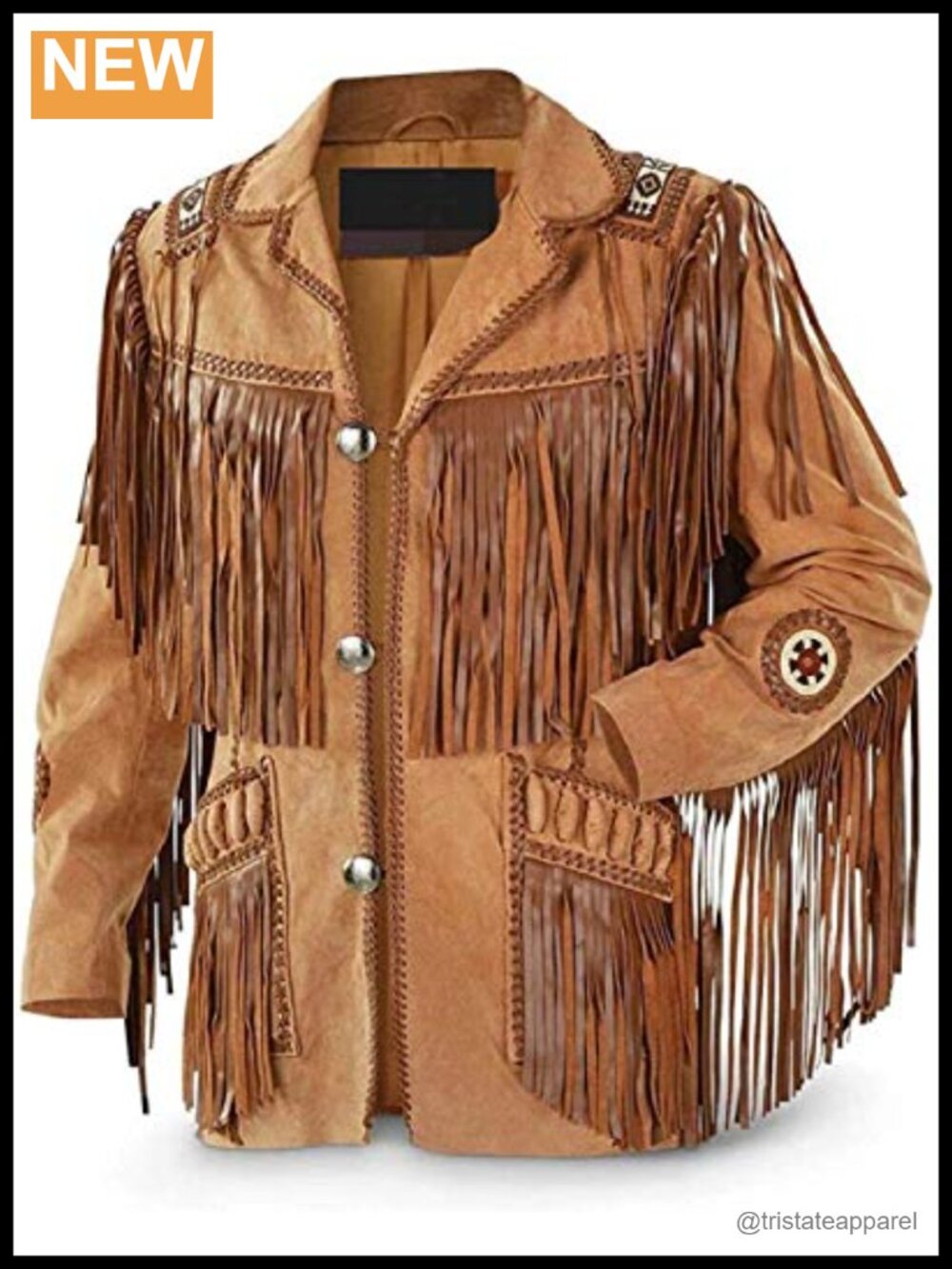 Suede Fringe Jacket Western Cowgirl Style for Women